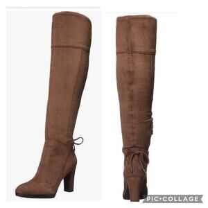Franco Sarto Ivanea Women’s Over the Knee Tall 100% Suede Boots Size 11M